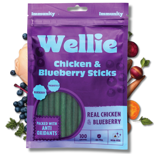 Wellie Chicken and Blueberry Sticks