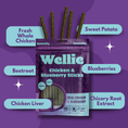 Load image into Gallery viewer, Wellie Chicken and Blueberry Sticks
